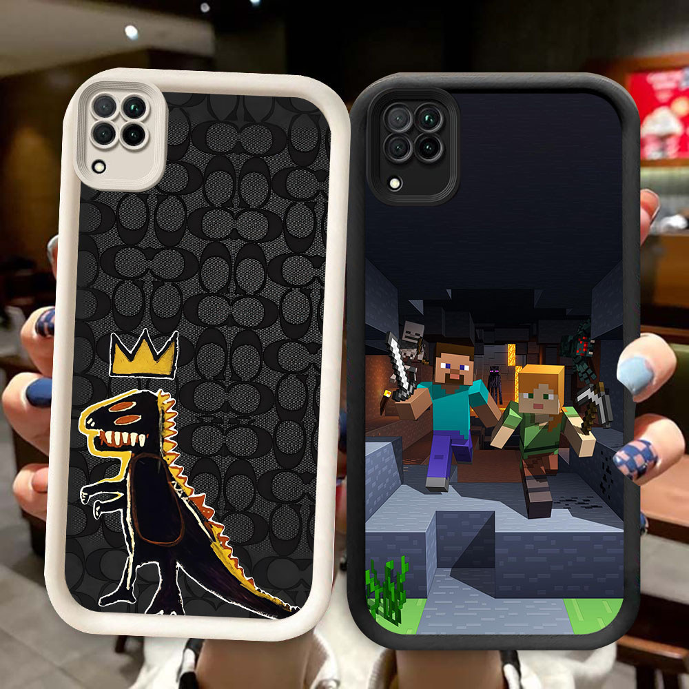 TS-76 Minecraft เคสกันกระแทกสําหรับ Samsung A12 A22 J2 J4 J7 Pro Plus Prime 5G