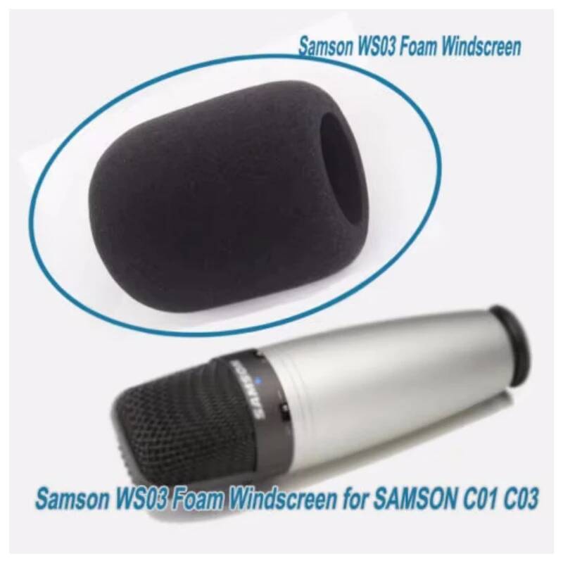 Samson WS03 โฟมทนทานขนาดใหญ่ windscreen สําหรับ SAMSON C01 C03 CL7 CL8 C01U PRO C03U ไมโครโฟน B