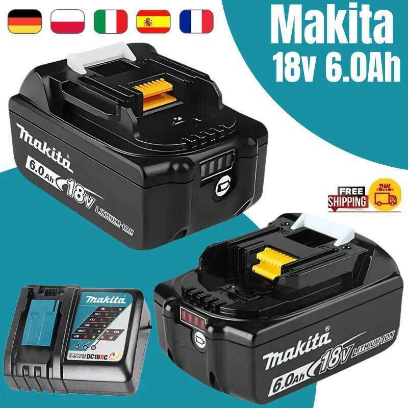 Makita แบตเตอรี่ลิเธียมไอออน BL1840 BL1860B BL1815 18V สำหรับเครื่องมือไฟฟ้า