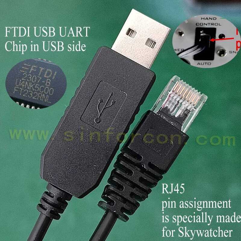 EQMOD Sky-watcher HEQ5 Pro AZEQ6GT EQ6R EQ8 Mount to PC Asiair EQDirect Cable