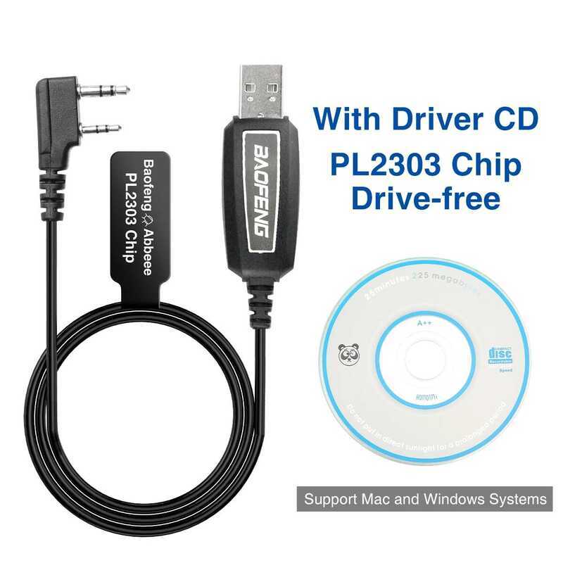 ۞ Pl2303ชิปไดรฟ์ฟรีสายการเขียนโปรแกรมสำหรับ  Uv-5R Bf-888S Uv-S9plus Uv-16 Uv-13Pro ที่ช