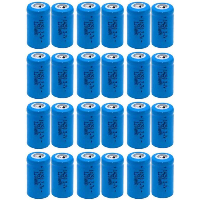 ER14250 แบตเตอรี่ลิเธียม ขนาด 3.7V 14250 LS14250 ER14250H 1/2-R6 1/2 AA 1200mah ชาร์จได้