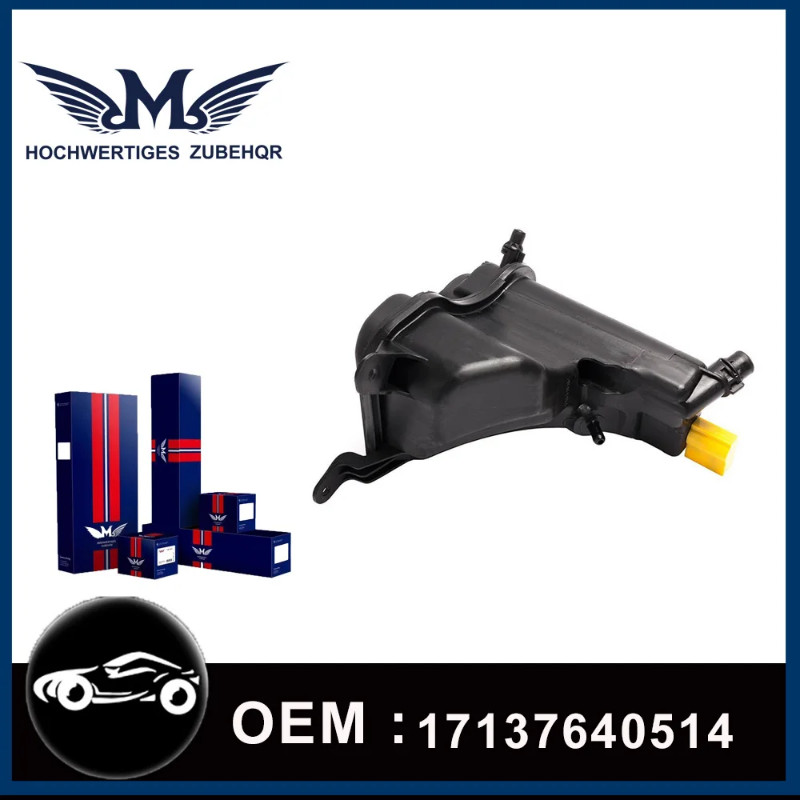 M Brand 17137567462 Radiator Coolant Reservoir Overflow Expansion Tank With Cap for BMW E82 E90 E84