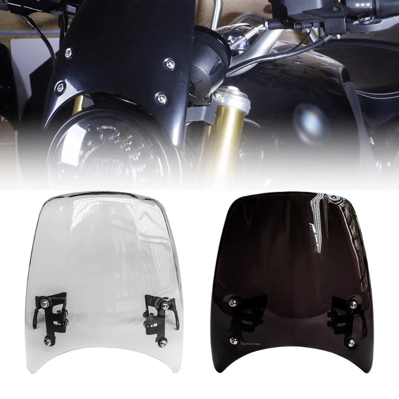 For BMW R NINE T NINET R9T R 9 T Racer Pure Urban scrambler 2014-2020 Motorcycle Windshield Aluminu