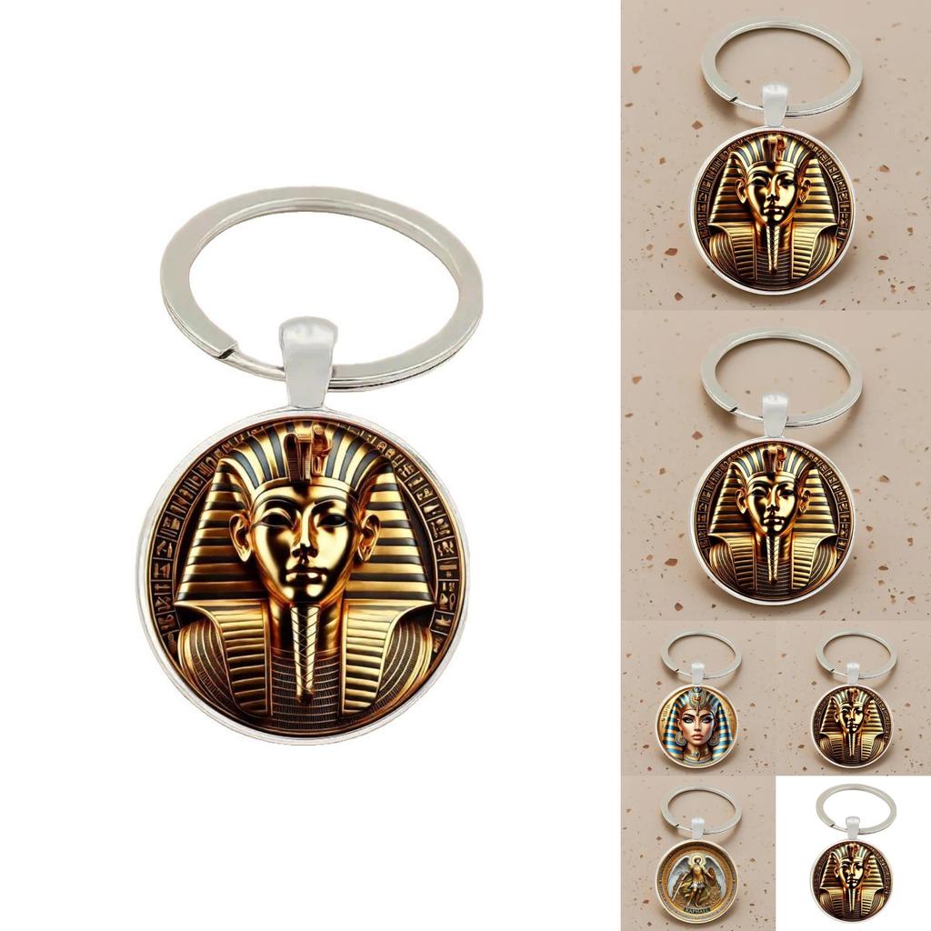 Mythology Angel Egyptian Glass Key Chain เครื่องประดับของขวัญสําหรับและนักเรียนเด็ก