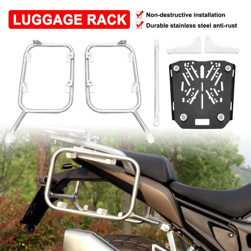 Motorcycle Top Case Bracket Pannier Rack For Colove KY500X KY 500 X Saddlebag Tail Box Side Trunk S