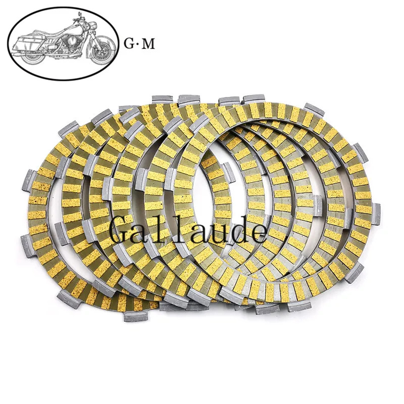 Motorcycle Carbon Fibre Friction Clutch Plates Disc For YAMAHA IT175 1980-1983 IT200 1986 XT225 Ser
