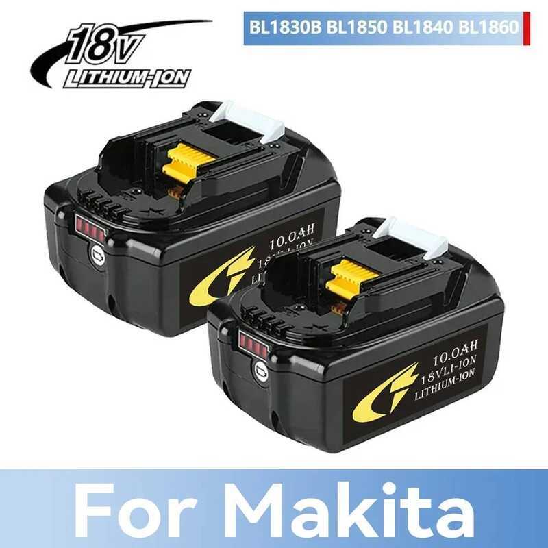10Ah แบตเตอรี่ลิเธียมทดแทน 100% ของแท้สำหรับ Makita 18V BL1830B BL1850B BL1850 BL1840 BL1860 BL1815
