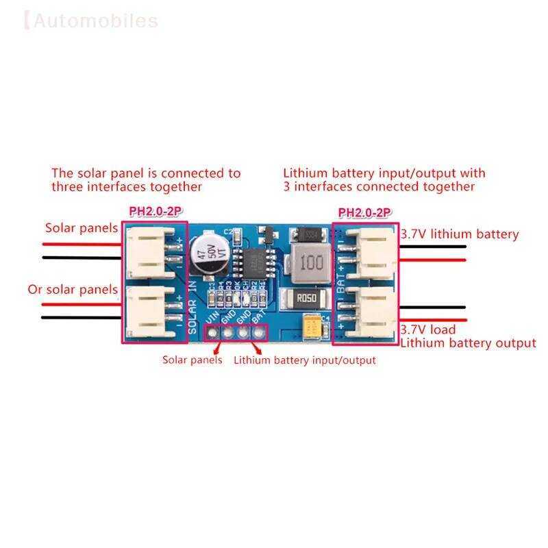 MPPT ที่ชาร์จแผงโซลาร์เซลล์ ปรับได้ CN3791 สำหรับแบตเตอรี่ลิเธียม 18650 3.7V พร้อมการป้องกันแรงดันเก