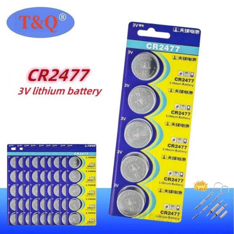 CR2477 แบตเตอรี่ปุ่ม 3V 2-50 ชิ้น DL2477 ECR2477 KCR2477 แบตเตอรี่ลิเธียมสำหรับนาฬิกาอิเล็กทรอนิกส์