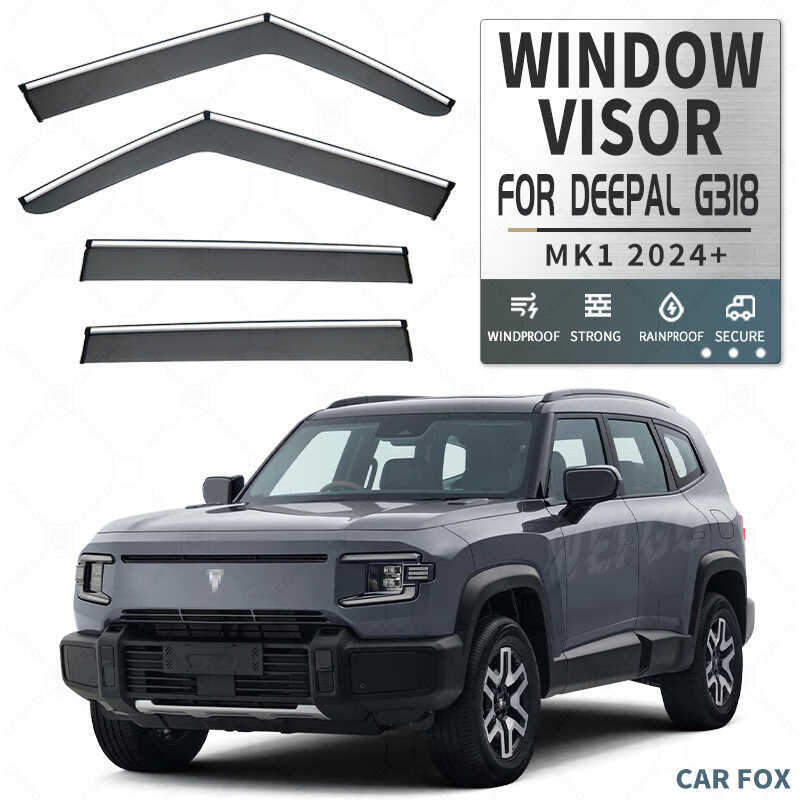 เหมาะสําหรับสีน้ําเงินเข้ม G318 ที่บังแดดกันฝนแบบหน้าต่าง Rain Eyebrow DEEPAL G318 ที่บังแดดหน้าต่าง