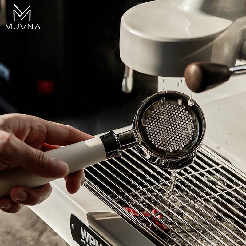 MUVNA Espresso Silicone Bottomless Portafilter, Bottomless Naked Portafilter พร้อมตะกร้ากรอง, เหมาะก