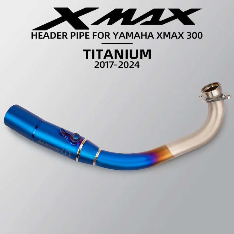 For Yamaha X MAX 300 XMAX300 XMAX 250 XMAX250 2017 2017-2023 Titanium Middle Link Pipe full system