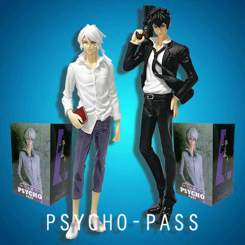 C Hot Anime Psycho-Pass Shogo Makishima Shinya Kogami Figure 18Cm Action Anime Pvc Collectible Deco