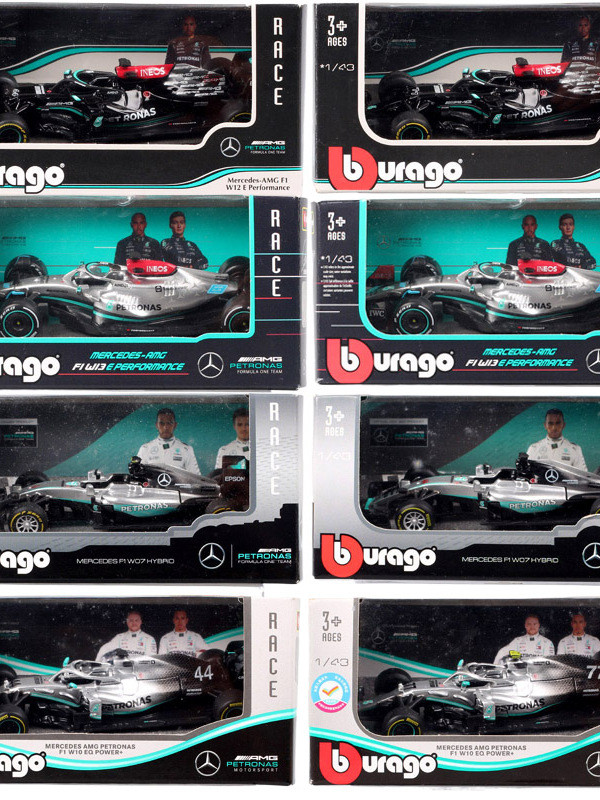 1/43 Beegeo F1 รถแข่ง Mercedes Benz AMG W07 W10 W14 W15 รถจําลองรุ่น