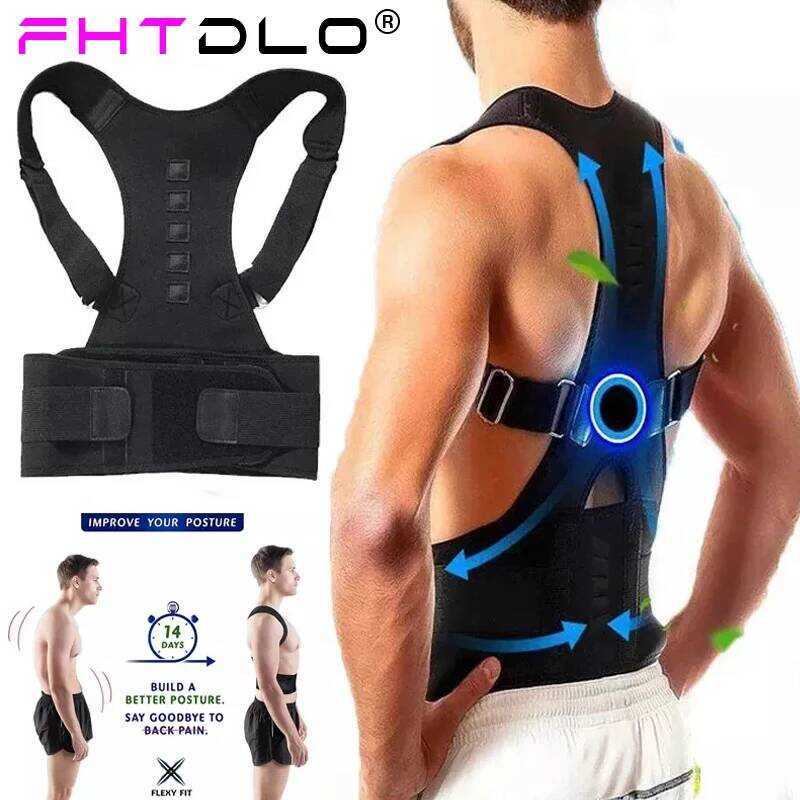 Magnetic therapy corrector corset ผู้ชายผู้หญิง bs และสนับสนุน b ไหล่ท่าทาง
