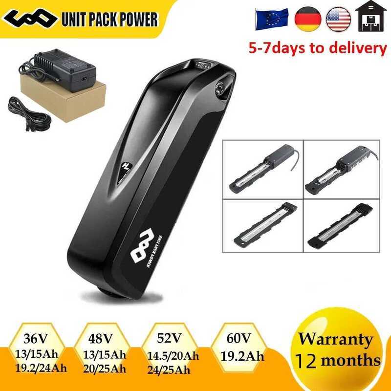 Hailong แบตเตอรี่จักรยานไฟฟ้า Polly36V 48V 52V 20Ah 24Ah 25Ah 18650 21700 แบตเตอรี่จักรยานไฟฟ้า 14.4