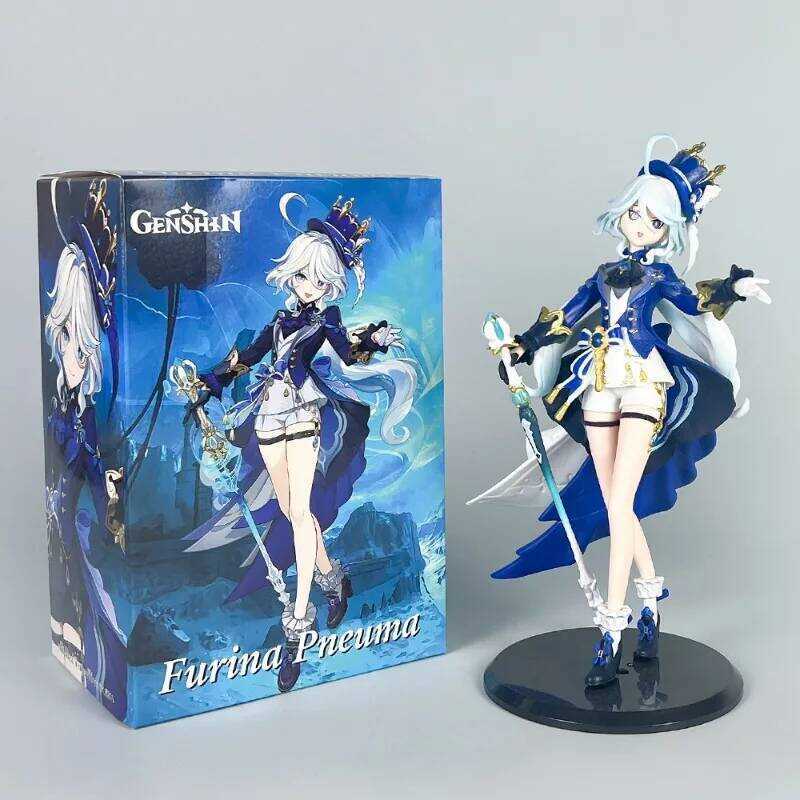 C Anime Figure Furina Zhongli Arlecchino Xiao Yae Miko Yelan Acrylic Stand Model Plate Desk Decor S