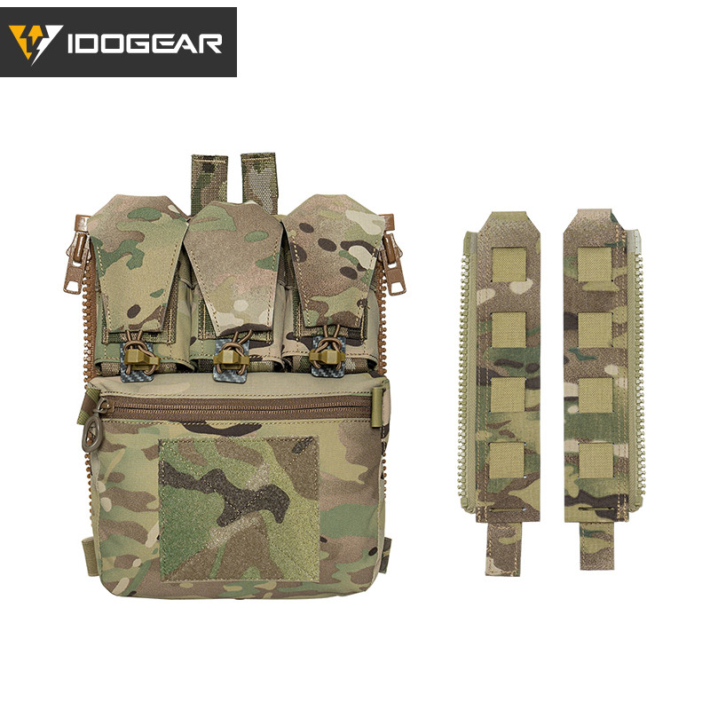 แผงด้านหลัง IDOGEAR Tactical Assult พร้อมอะแดปเตอร์ซิปสำหรับ FCSK3.0 JPC FCPC 6526