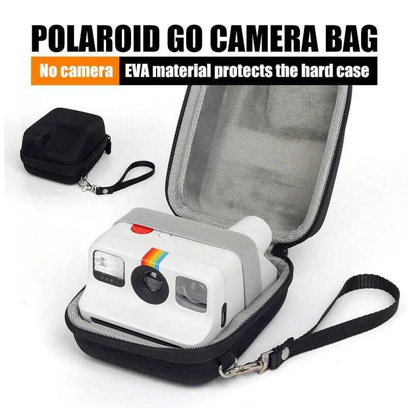 เคสสําหรับกล้องโพลารอยด์ Go Instant Mini Camera, Hard Organizer Portable Carry Travel Cover Storage 