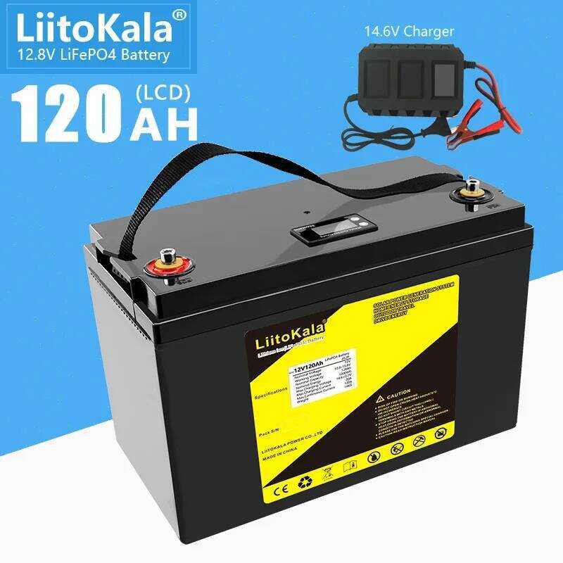 LiitoKala แบตเตอรี่ 12.8V 100Ah 120Ah LifePo4 12V150Ah ชุดแบตเตอรี่ลิเธียมไอรอนฟอสเฟต Lifepo4 เครื่อ