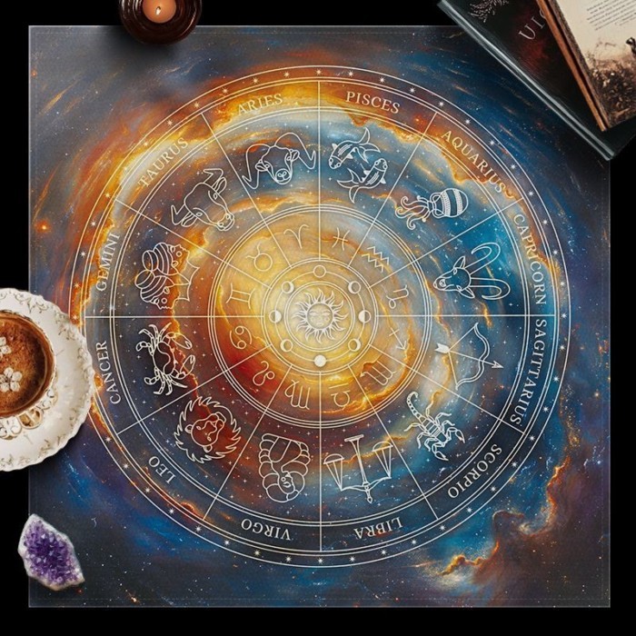 พร้อมสต็อก [ผ้าสักหลาดหนาขึ้น] ผ้าปูโต๊ะเกมกระดานสไตล์ใหม่ผ้าปูโต๊ะไพ่ทาโรต์ทํานายผ้าปูโต๊ะกลุ่มดาวการ์ดผ้าปูโต๊ะไพ่ทาโรต์ป้องกันฝุ่นตกแต่งจักรวาลผ้าปูโต๊ะพิธีแท่นบูชาผ้ - รูปที่ 4