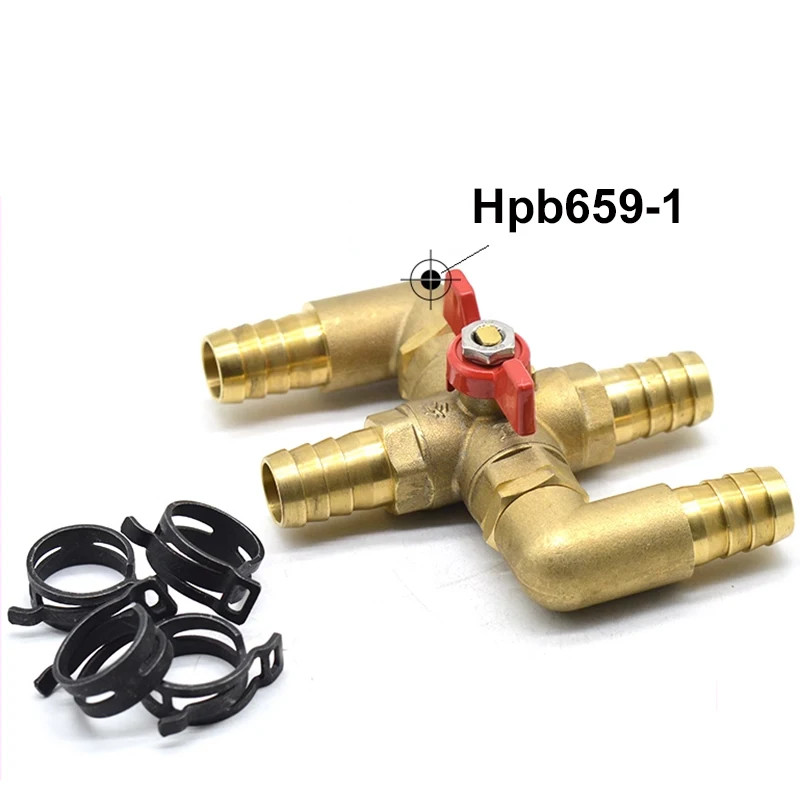 4 way valve Automotive car valve air conditioning valve 16mm 19mm 23mm Car modification valve