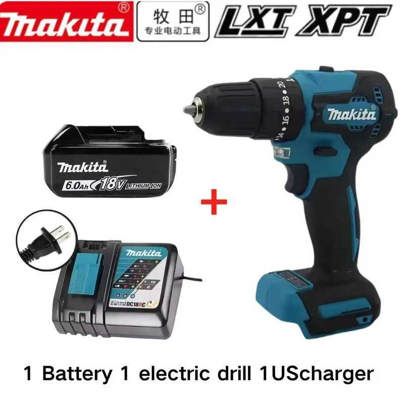 แบรนด์ใหม่ 100% สว่านไร้สาย Makita DDF487 ของแท้ เครื่องมือขับกระแทกไฟฟ้าแบบไม่มีแปรง 100%