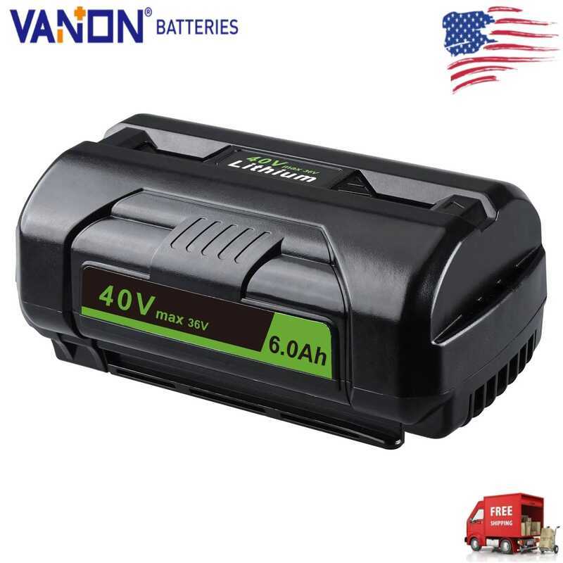 VANON แบตเตอรี่ 40V 6.0Ah OP4040 แทนที่สำหรับ Ryobi OP4050 OP4030 OP4026 เข้ากันได้กับเครื่องมือไฟฟ้