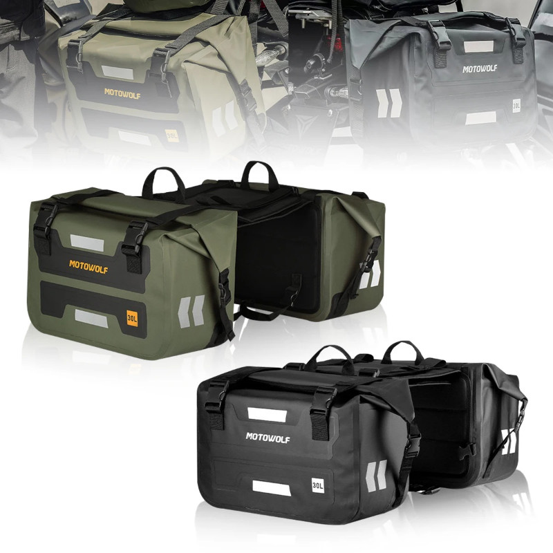 Motorcycle Saddlebags 60L 66L Large Capacity side Bags Motorcycle tail bag Motorcycle Luggage Bag f