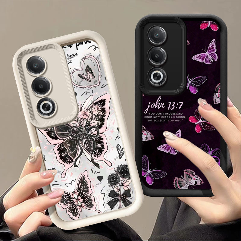 สำหรับ Samsung A03 A04 A05 A06 A15 A16 A35 A55 เคสโทรศัพท์มือถือ ดวงตานางฟ้า กรณ AB59 Butterflies Ar
