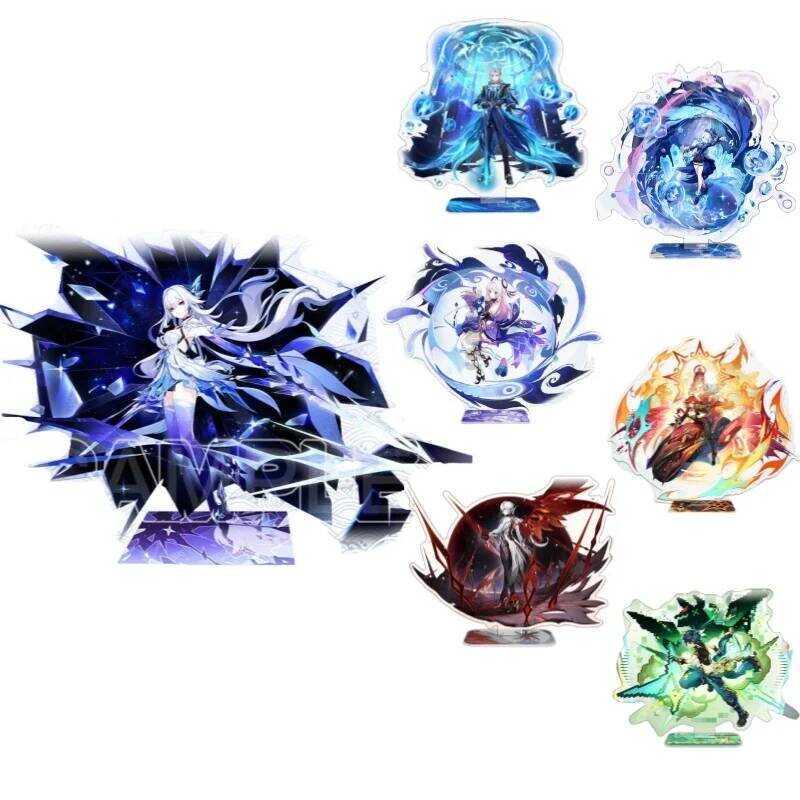 C 16Cm Genshin Impact Figure Fig Skirk Mavuika Citlali Arlecchino Acrylic Stand Model Plate Desk De