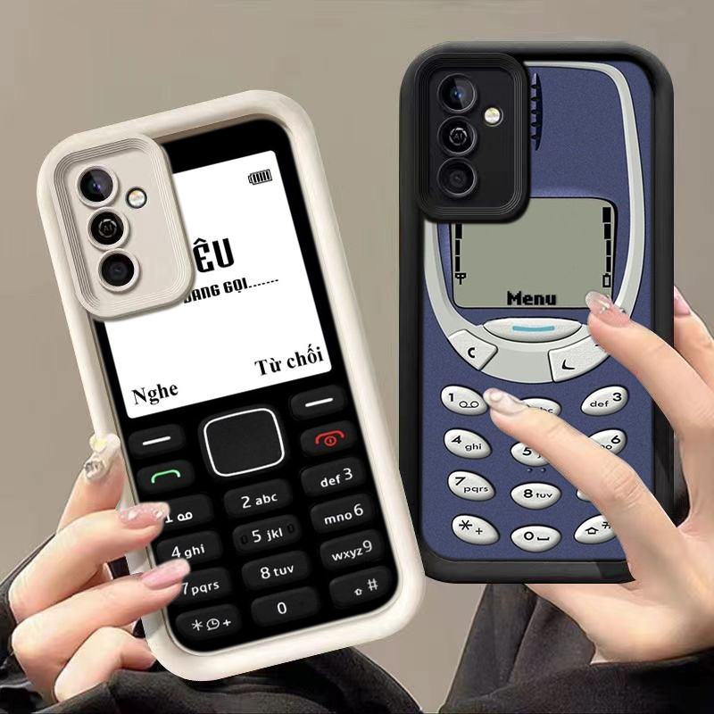 Realme Note 60 50 5Pro 14X C33 C35 C51 C53 C55 เคสโทรศัพท์มือถือ ดวงตานางฟ้า กรณ AB79 Funny Retro Bu