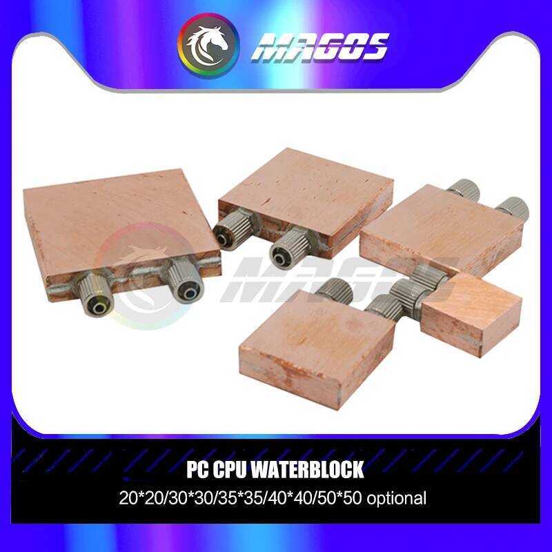 CPU บล็อกน้ำ แล็ปท็อป ทองแดงบริสุทธิ์ไมโคร TEC เซมิคอนดักเตอร์ ระบายความร้อน 40X40 30X30 50X50