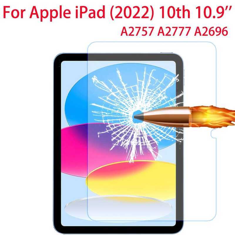 9H ฟิล์มกันรอยกระจกนิรภัย สำหรับ Apple Gen นิ้ว 2022 A2757 A2777 A2696 สำหรับ iPad 10th 10.9