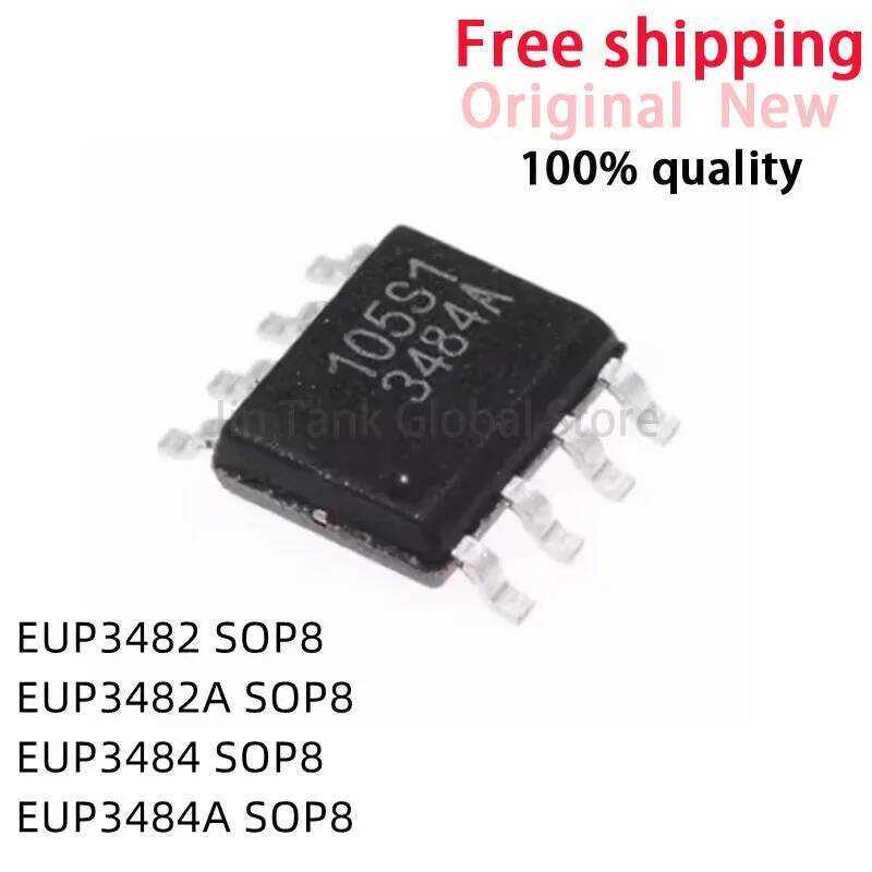 ชิ้น 10 ใหม่ EUP3482 EUP3482A EUP3484 EUP3484A SOP8 P3482 3482A P3484 3484A IC ขายส่ง