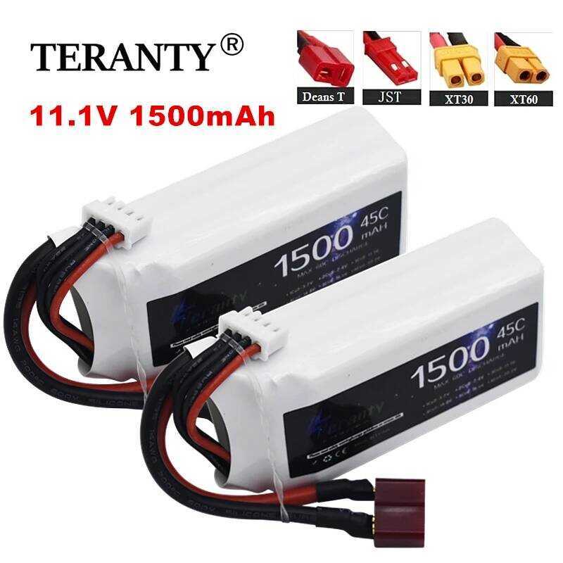 ชิ้น 1/3 11.1V 3S 1500mah 45C แบตเตอรี่ลิโพสำหรับรถ RC โดรน FPV เครื่องบิน เรือ ควอดคอปเตอร์ ชิ้นส่ว