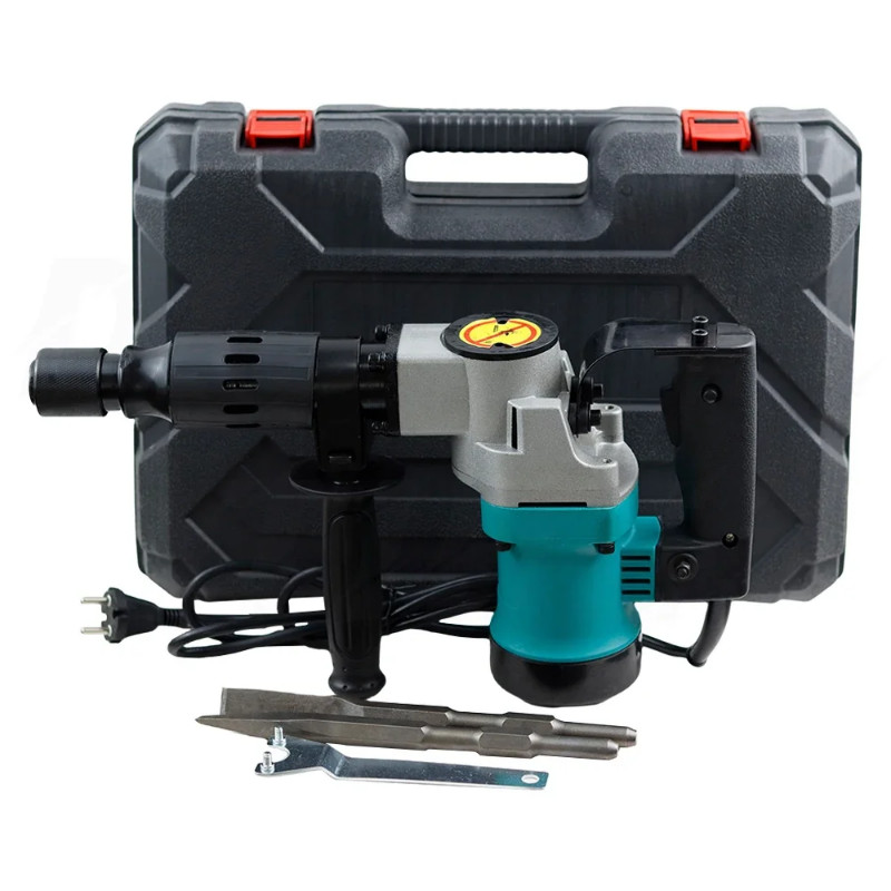 1200W Electric Hammer Drill Heavy Duty Rotary Drill Swivel Demolition Hammer 1500RPM Industrial Gra