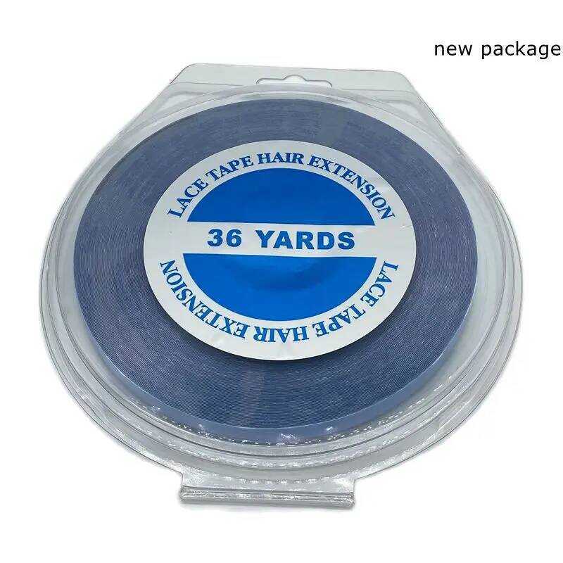 C 36 Yards Blue Lace Front Tape Extension Adhesive Tape Skin Weft Tape 0.8/1.0/1.27 Cm