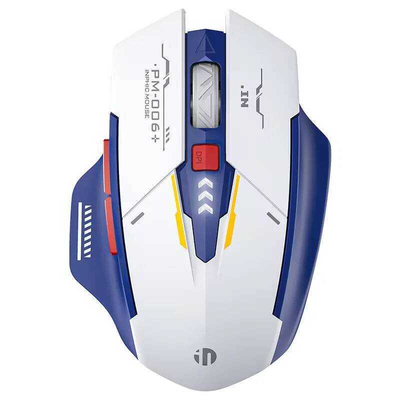 Inphic ไม้เมาส์ไร้สาย F9 Mecha Edition เงียบ ชาร์จได้ แบบ Type-C ไฟ LED สำหรับคอมพิวเตอร์ แล็ปท็อป ส