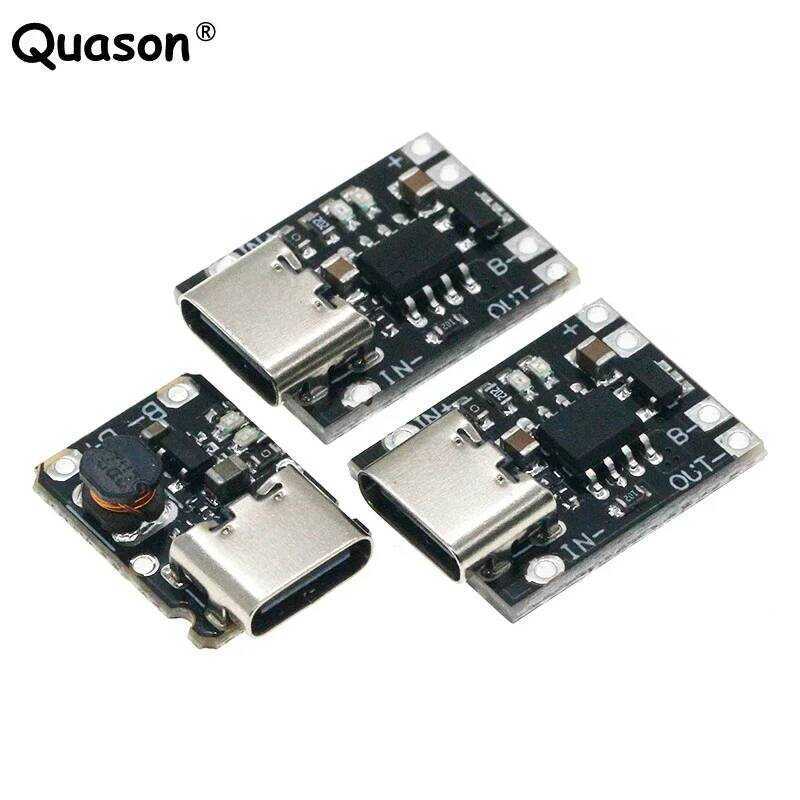 Type-C โมดูลบอร์ดชาร์จลิเธียม USB TP4057 1A แบตเตอรี่โพลีเมอร์ TP4056 พร้อมการป้องกันอุณหภูมิ