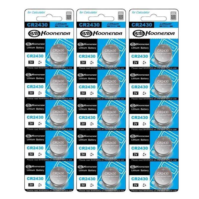 ชิ้น 2-50 แบตเตอรี่ลิเธียม CR2430 3V ใหม่ CR 2430 DL2430 BR2430 แบตเตอรี่แบบปุ่มสำหรับกุญแจ นาฬิกา น