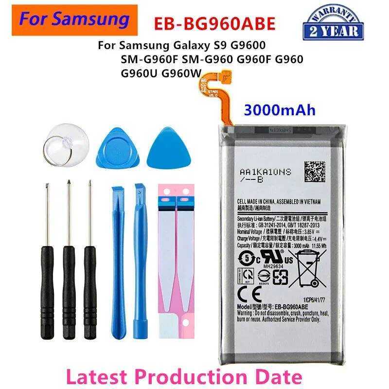 EB-BG960ABE แบตเตอรี่ใหม่เอี่ยม 3000mAh สำหรับ Samsung Galaxy S9 G9600 SM-G960F SM-G960 G960F G960 G
