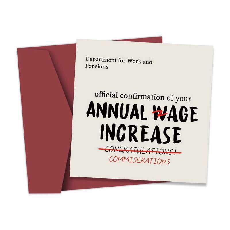 ตลก Wage เพิ่มการ์ด, วัยชรา, 40th 50th 60th 70th Birthday Greeting Card สําหรับเขาพ่อแม่เพื่อน, การ์