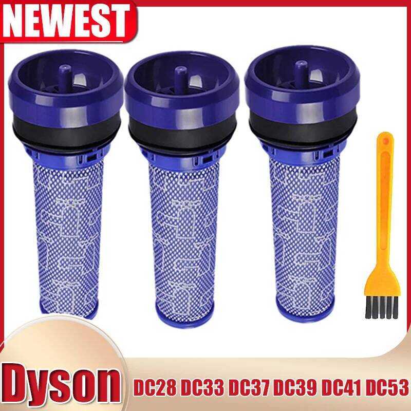 Dyson ฟิลเตอร์สำหรับเครื่องดูดฝุ่น DC28 DC33 DC37 DC39 DC41 DC53 ถังล้างได้ ฟิลเตอร์ล่วงหน้า อะไหล่ท