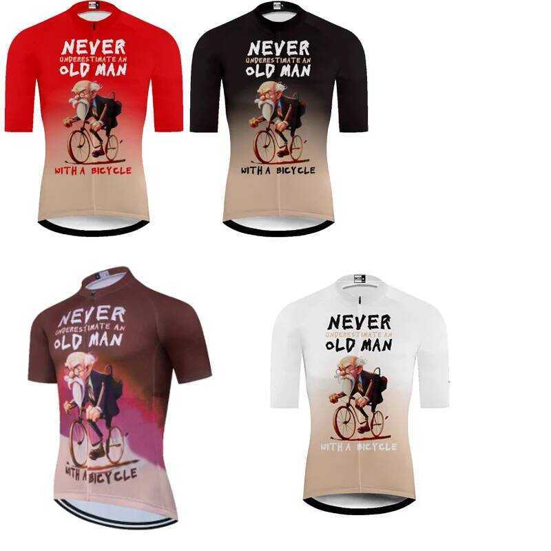 เสื้อแข่งสีใหม่แขนสั้น 2026 เสื้อจักรยาน เสื้อปั่นจักรยานฤดูร้อน สำหรับผู้สูงอายุ ขี่จักรยานเสือภูเข