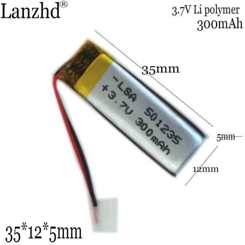 ชิ้น 1-20 501235 3.7V 300mAh แบตเตอรี่ลิเธียมโพลิเมอร์ Li-ion สำหรับ MP4 MP5 แปรงสีฟันไฟฟ้า เครื่องบ