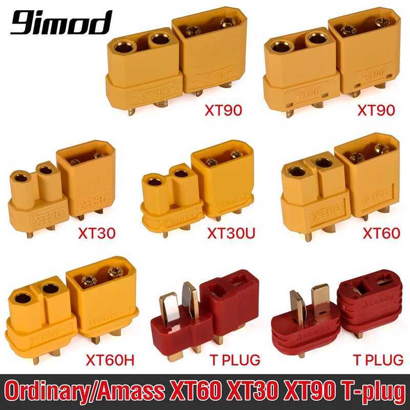 5/10คู่ 9IMOD XT60 XT30 ขั้วต่อ T-plug ชายหญิง ขั้วต่อกระสุน Amass XT30U XT60H XT90 T Plug Deans สำห