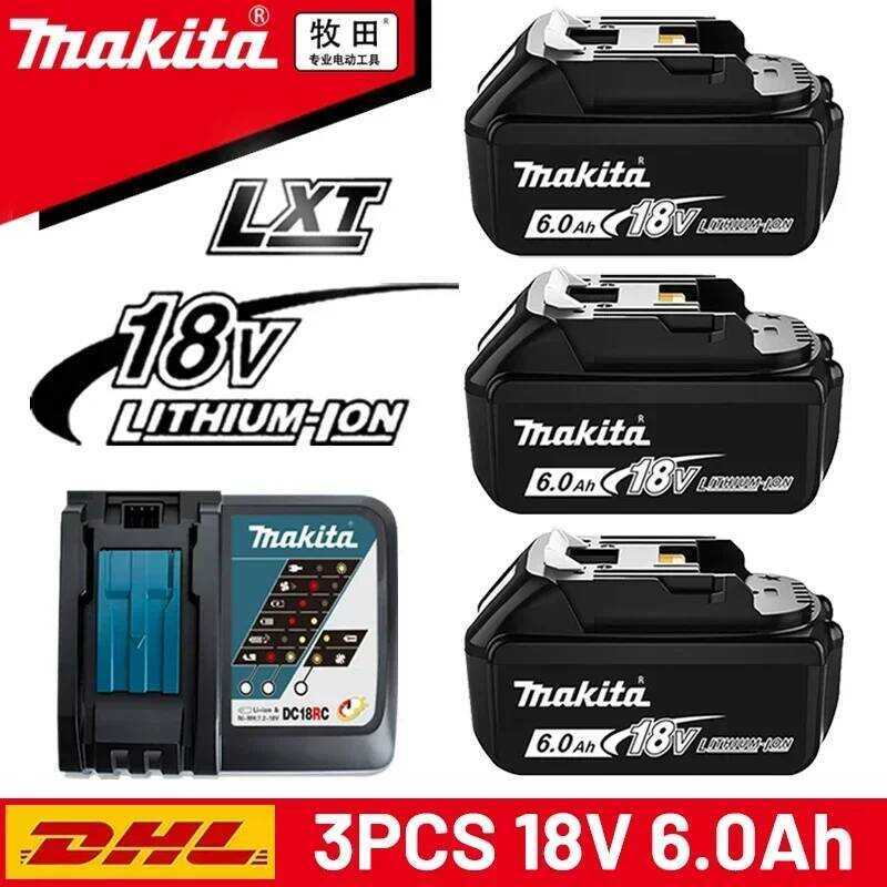18v แบตเตอรี่ ดั้งเดิม เครื่องมือไฟฟ้าแบบชาร์จได้ makita แบตเตอรี่ 18v, เปลี่ยนได้ 9Ah/6Ah/5Ah ลิเธี