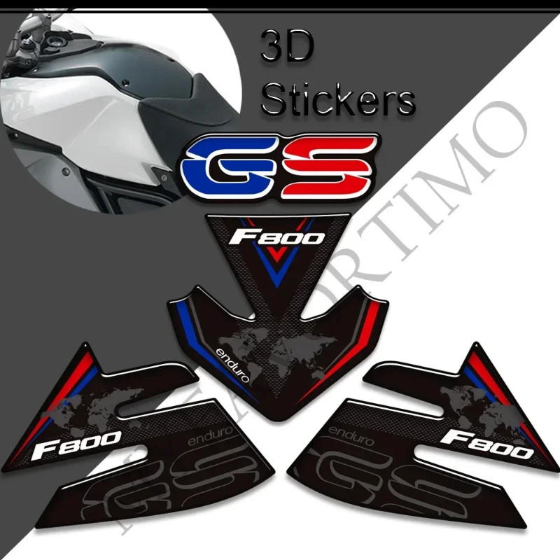 Motorcycle Fit BMW F800GS F800 F 800 GS GSA ADV ADVENTURE Decals  Protector Gas Fuel Oil Kit Knee T